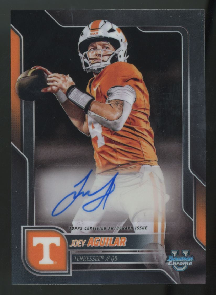 2025 Bowman Chrome University Joey Aguilar Prospect Variation Auto #BCA-JOE