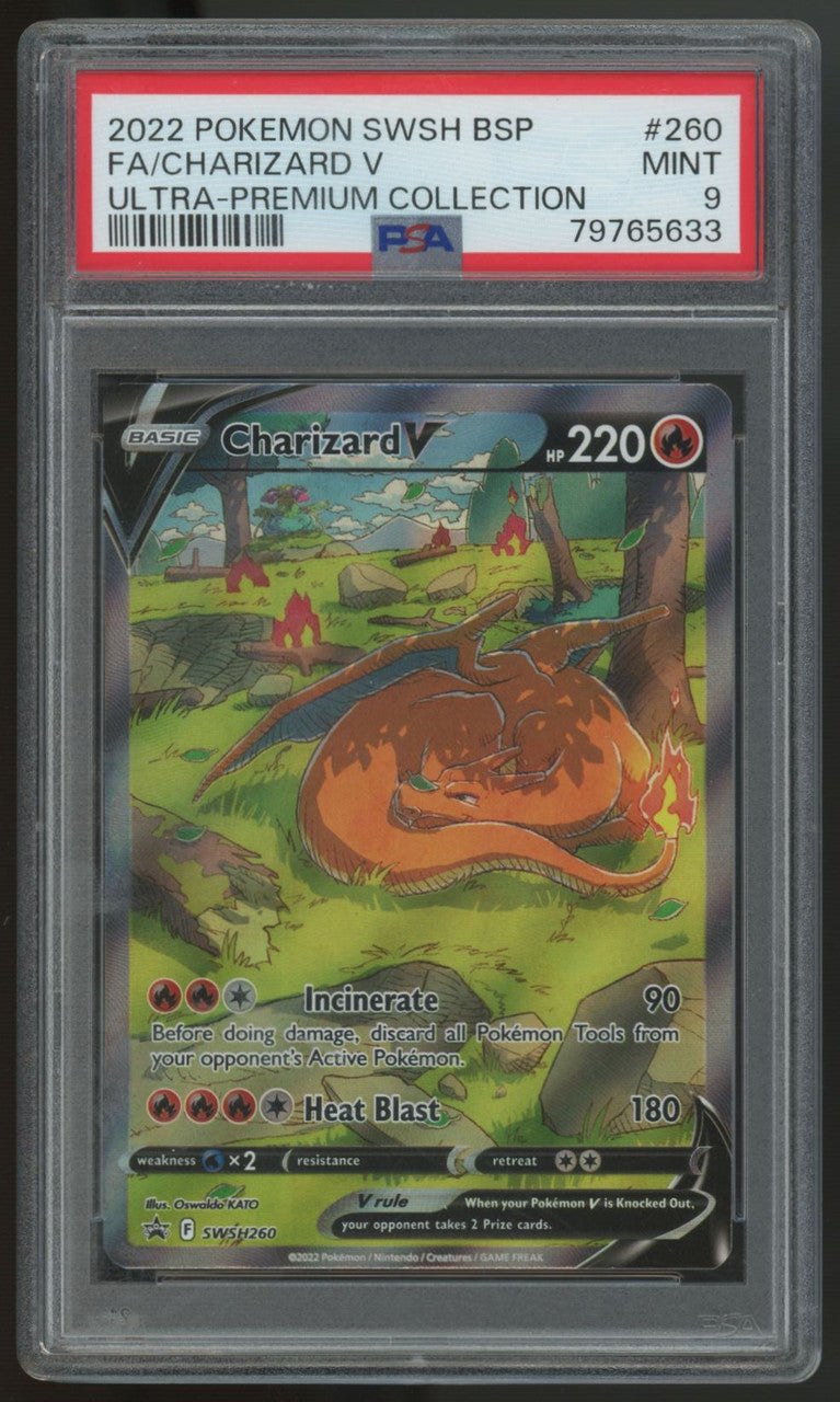 2022 Pokemon Charizard V Ultra Premium Collection Full Art #260 PSA 9
