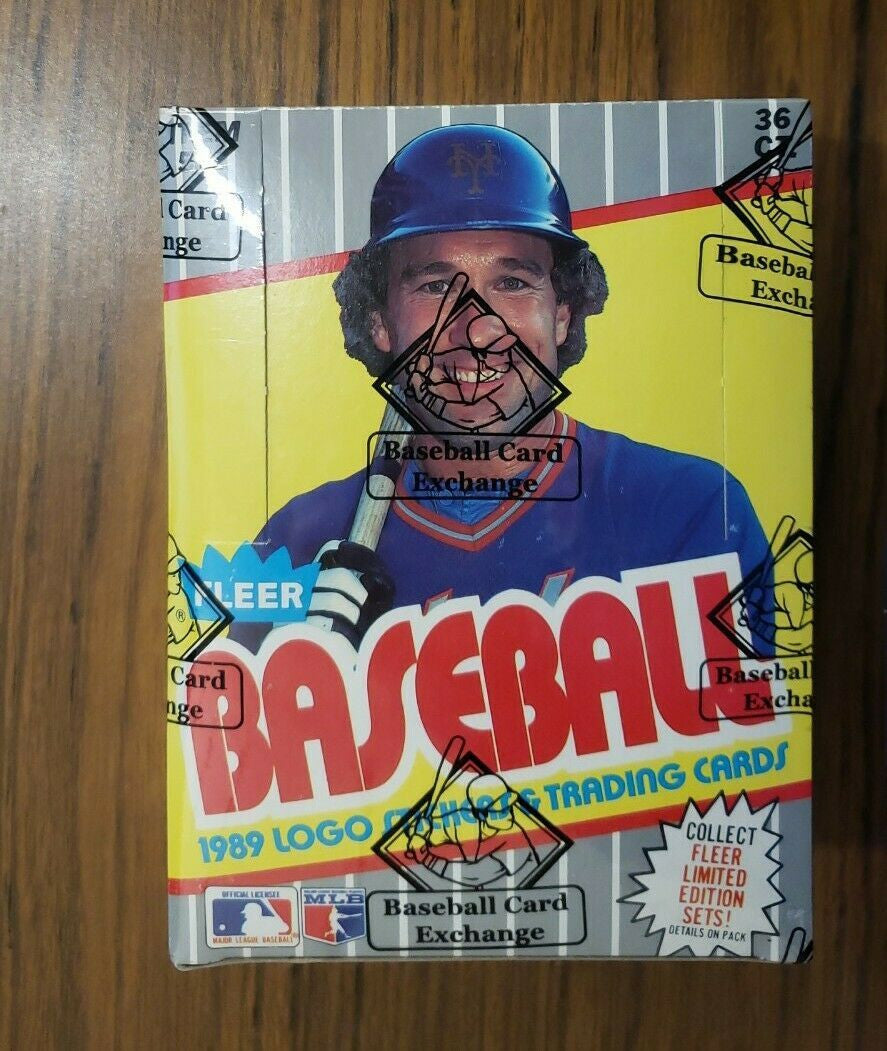 1989 Fleer BBCE Sealed Wrapped Box FASC From A Sealed Case ~ Error Code 83342