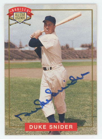1994 Nabisco All-Star Legends Duke Snider Auto With COA "A"