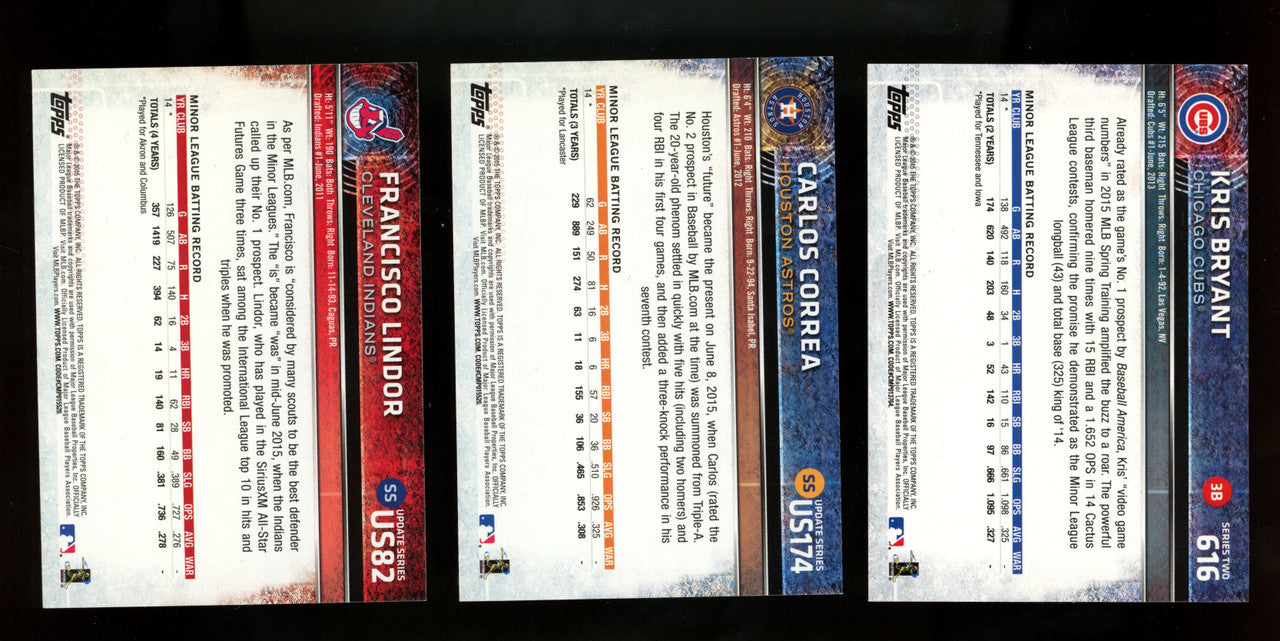 2015 Topps Baseball Complete Set with Update Set (-1) Mint in Sheets and Album