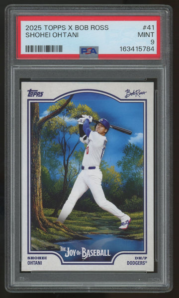 2025 Topps X Bob Ross Shohei Ohtani #41 PSA 9 *784