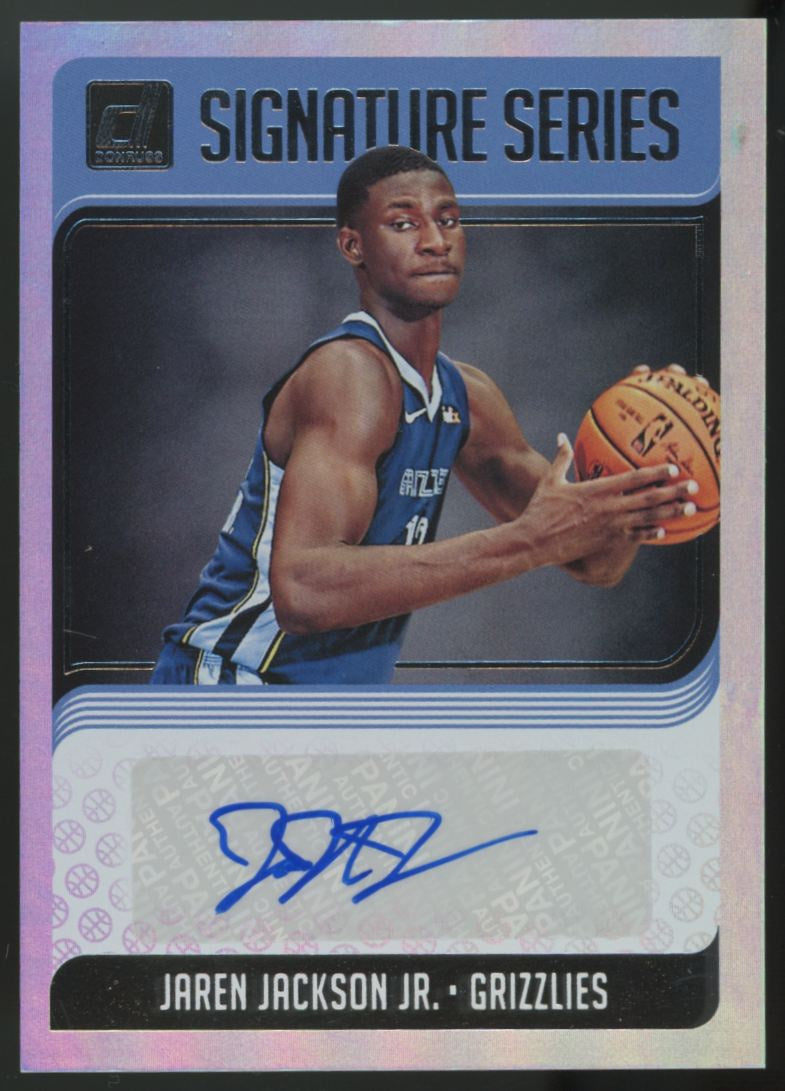 2018-19 Panini Donruss Jaren Jackson Jr. Signature Series Auto #SG-JJJ