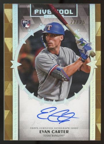 2024 Five Star Evan Carter Five Tool Phenom RC Auto /25 #FTP-EC