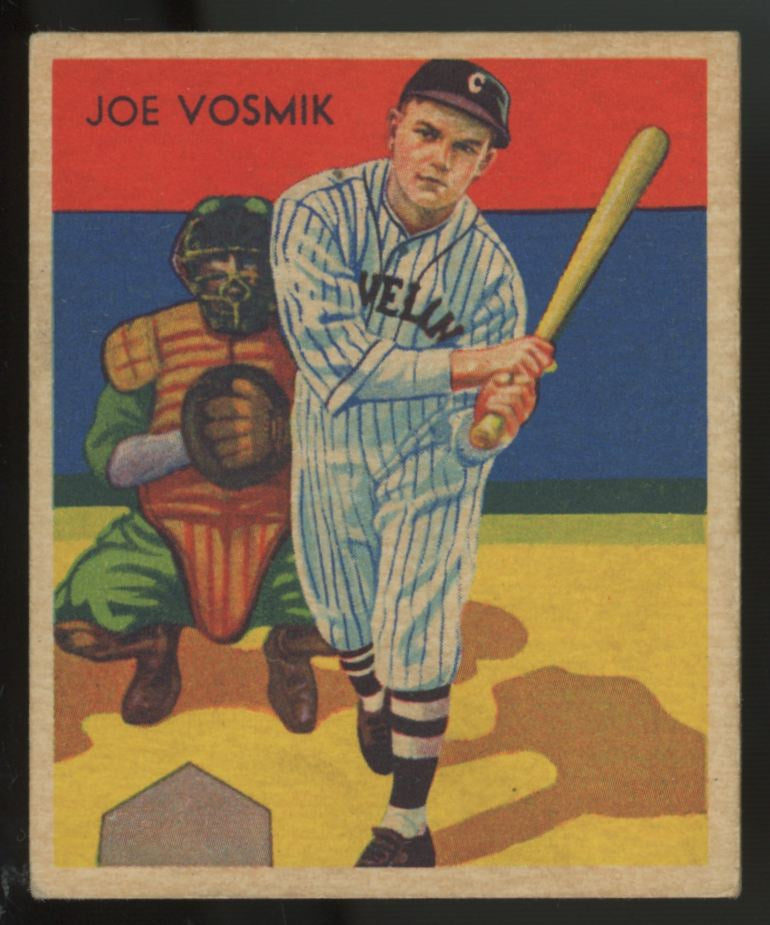 1934 National Chicle Joe Vosmik Diamond Stars #8 EX