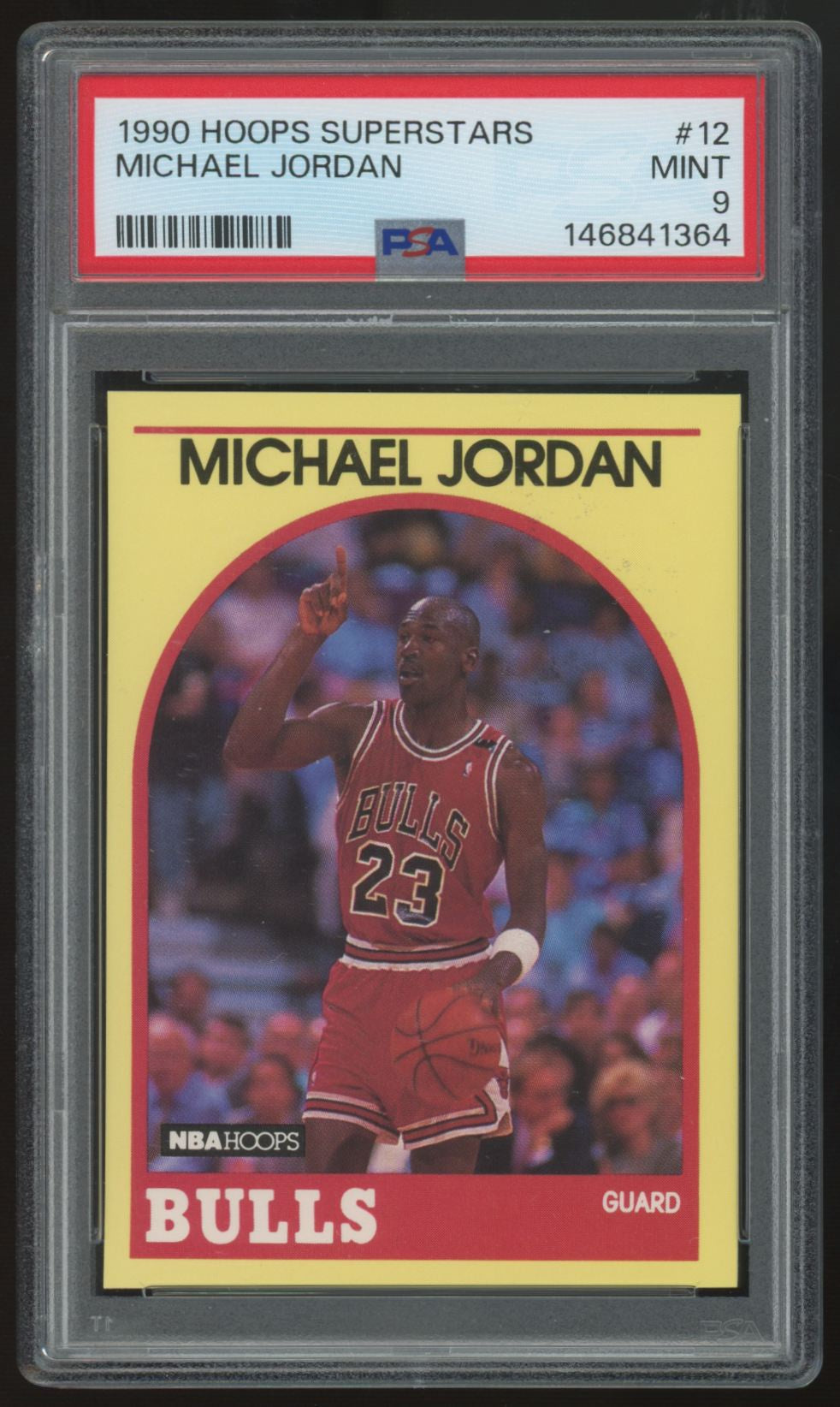 1990-91 NBA Hoops Superstars Michael Jordan #12 PSA 9
