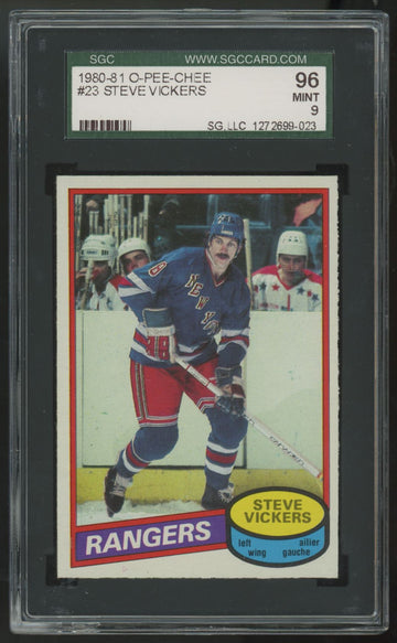 1980-81 O-Pee-Chee Steve Vickers #23 SGC 9
