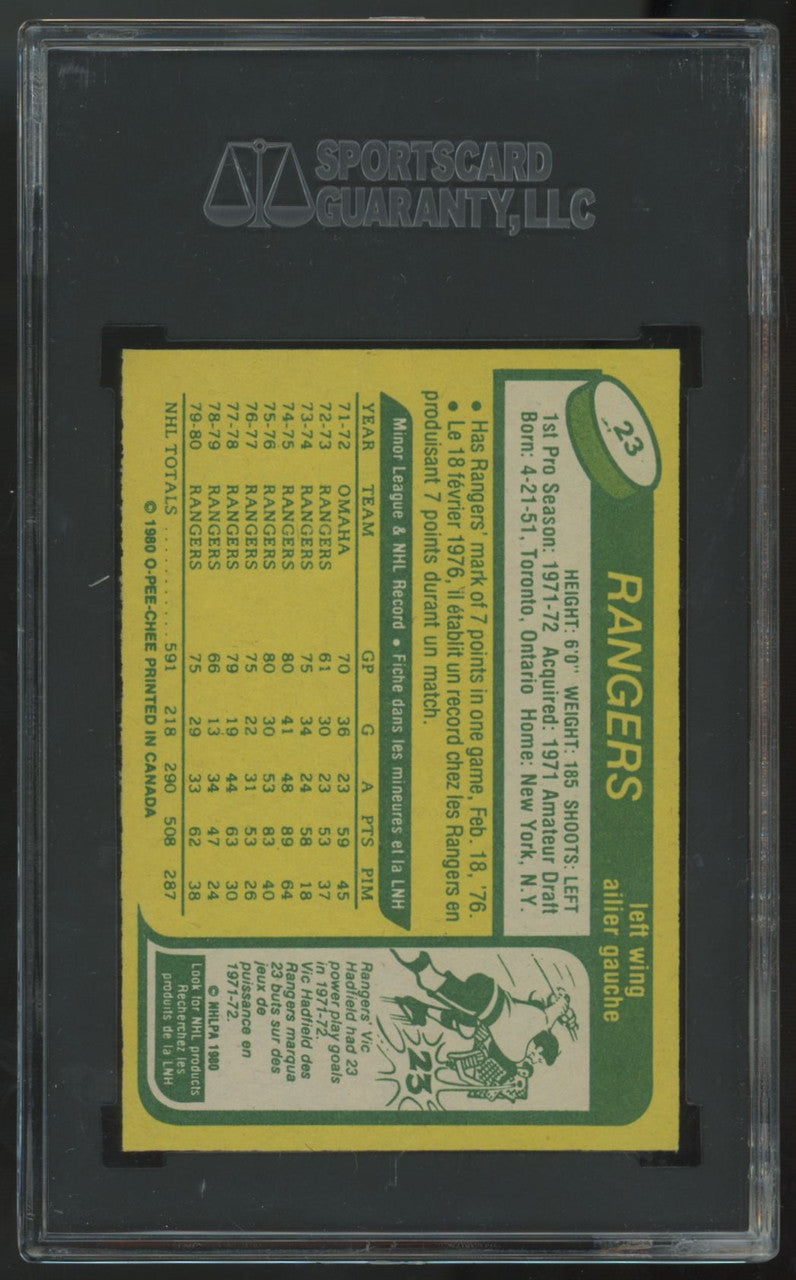 1980-81 O-Pee-Chee Steve Vickers #23 SGC 9