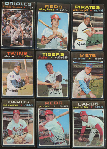 1971 Topps Baseball Series 1-4 Near Complete Set (522/523) VG-EX