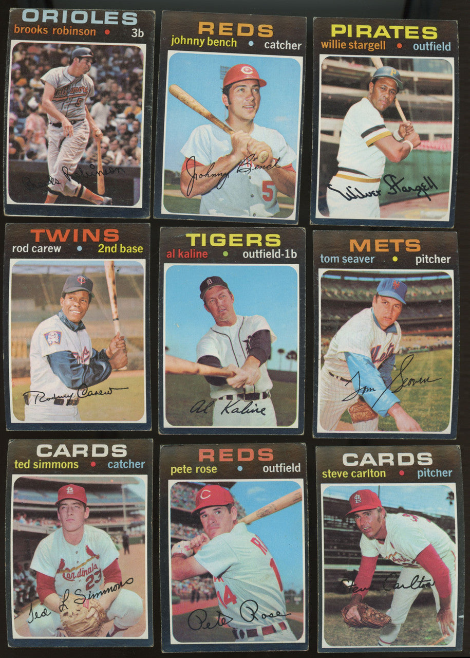1971 Topps Baseball Series 1-4 Near Complete Set (522/523) VG-EX