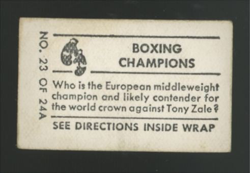 1948 Topps Magic Marcel Cerdan Boxing Champions #23 Good