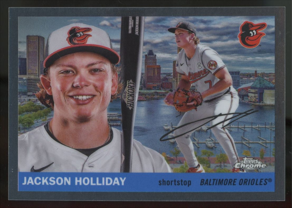 2025 Topps Chrome Platinum Anniversary Jackson Holliday City Variation SSP