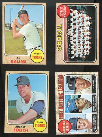 1968 Topps Detroit Tigers Team Set (20) Kaline McLain EX/MT-NM