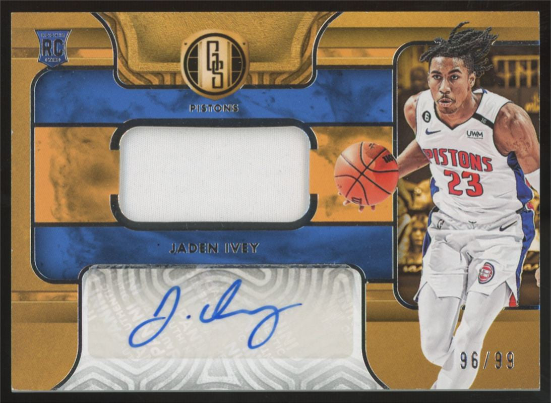 2022-23 Chronicles Gold Standard Jaden Ivey RC Patch Auto RPA /99 #GSJ-JID