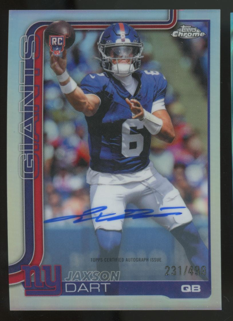 2025 Topps Chrome Jaxson Dart RC Refractor Auto /499 #RA-JD