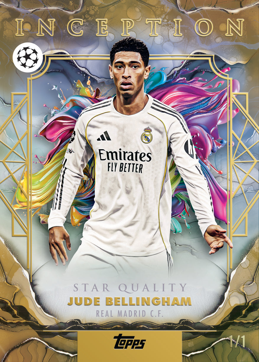 2025-26 Topps Inception UEFA Club Competitions Soccer Hobby Box