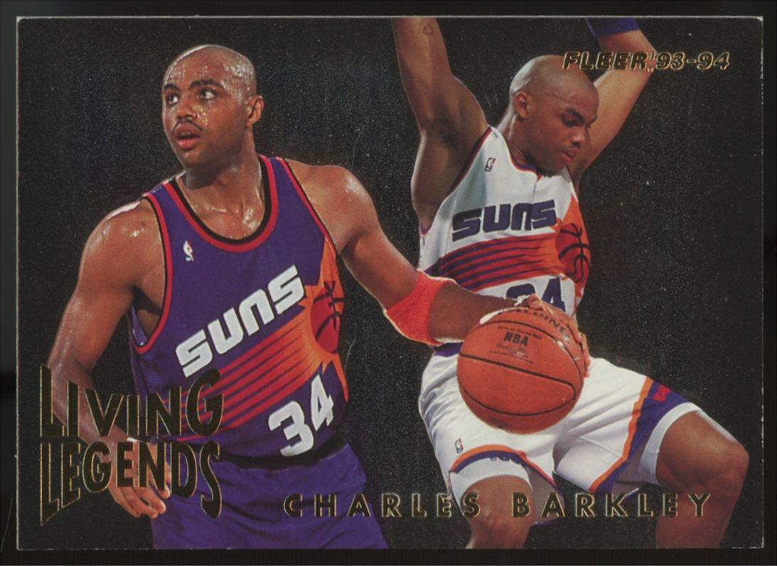1993-94 Fleer Basketball Living Legends Insert Set (6) Jordan Barkley Bird Ewing