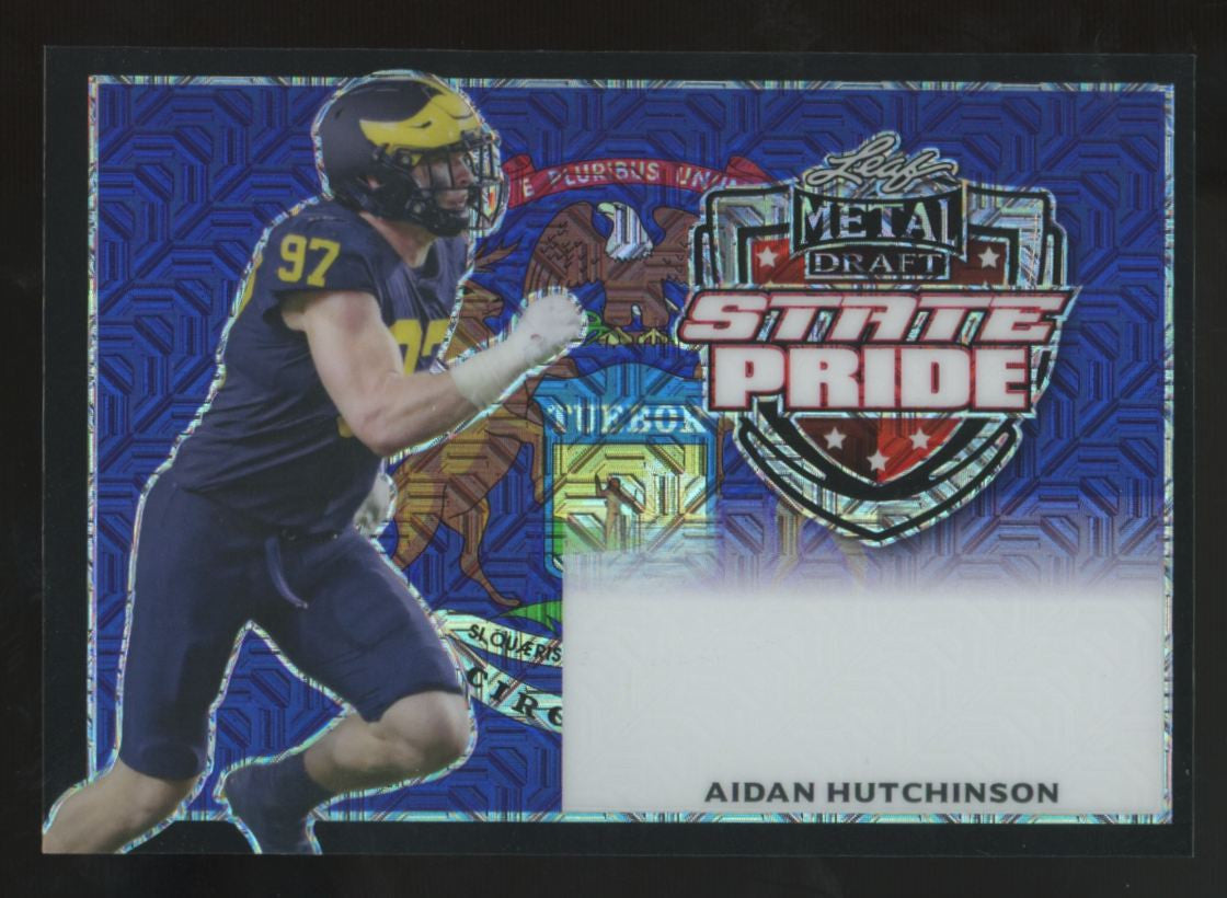 2022 Leaf Metal Aidan Hutchinson State Pride Unsigned Pre-Production Proof 1/1