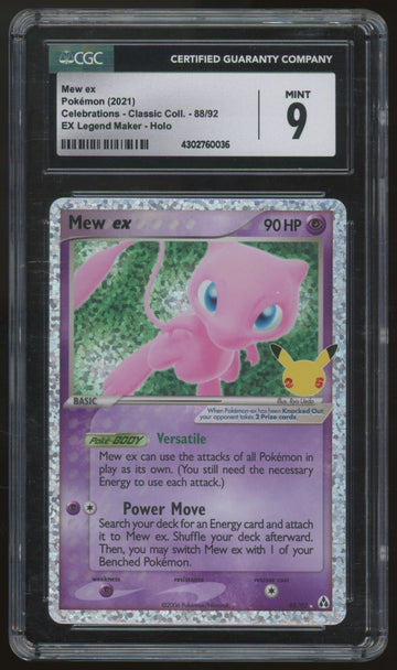 2021 Pokemon Mew ex Classic Collection Holo #88 CGC 9