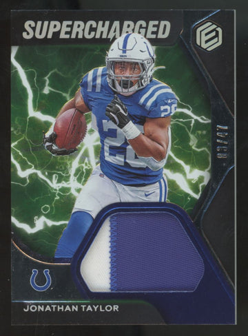 2020 Panini Elements Jonathan Taylor RC Silver Supercharged Patch /47 #SC-17