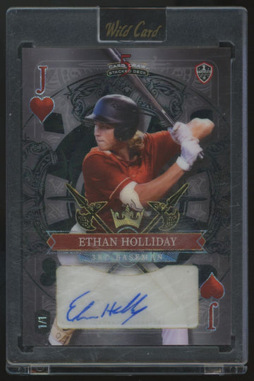 2024 Wild Card 5 Card Draw Ethan Holliday RC Jack Of Hearts Auto 1/1 #SDHH-EHA