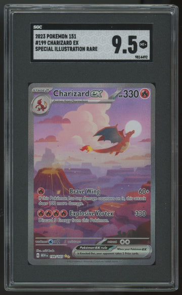 2023 Pokemon Charizard ex 151 Special Illustration Rare #199 SGC 9.5