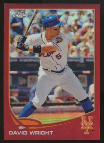 2013 Topps Chrome David Wright Red Refractor /25 #142