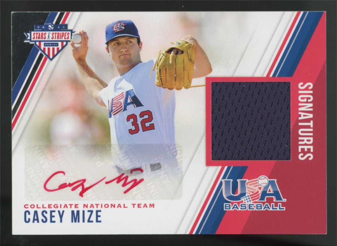 2018 Panini USA Stars & Stripes Casey Mize Patch Auto /299 #5