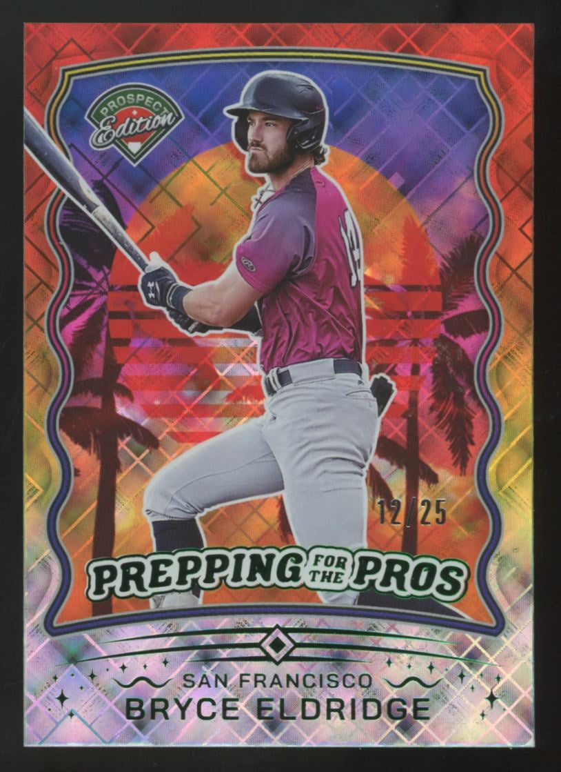 2025 Prospect Edition Bryce Eldridge Holo Silver Prepping For The Pros /25 #15