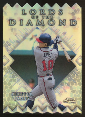 1999 Topps Chrome Chipper Jones Lord Of The Diamond Refractor #LD2