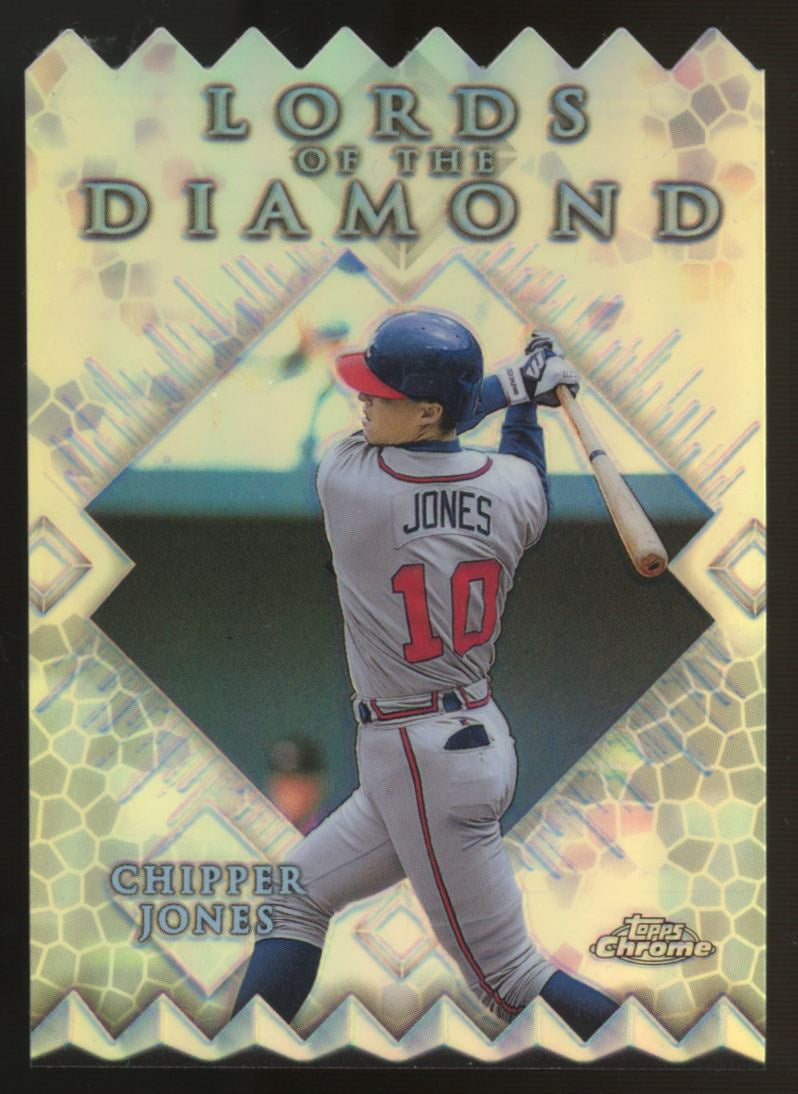 1999 Topps Chrome Chipper Jones Lord Of The Diamond Refractor #LD2