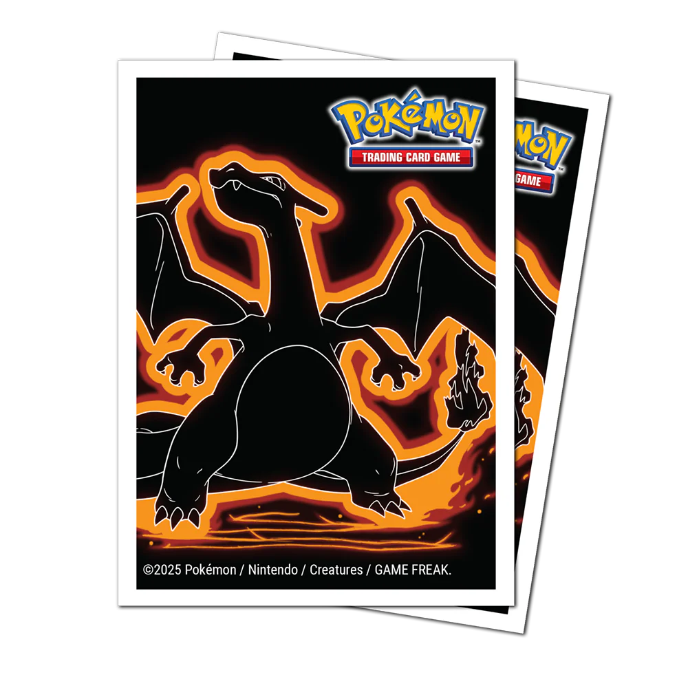 Ultra Pro: Pokemon Neon Kanto 105ct Apex Standard Sleeves - Charizard