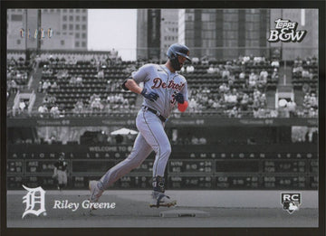 2023 Topps Black And White Riley Greene RC Player Color /10 #89