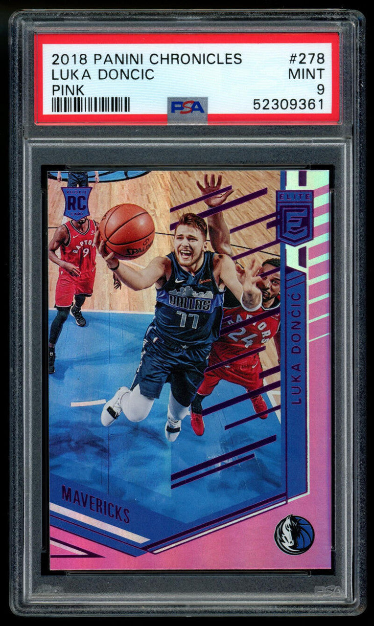 2018-19 Panini Chronicles Elite Luka Doncic Pink RC #278 PSA 9 MINT