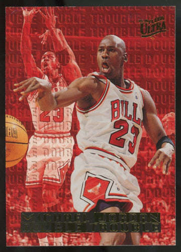 1995-96 Fleer Ultra Michael Jordan Double Trouble #3 "A"