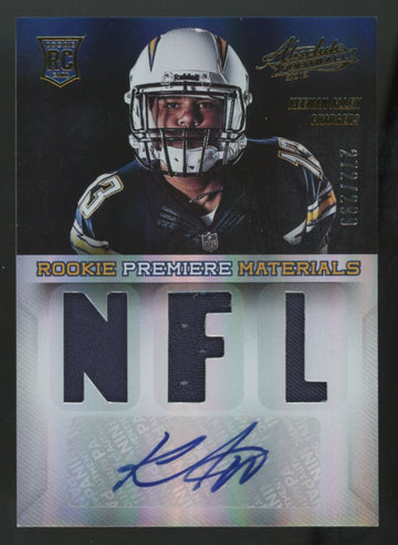2013 Panini Absolute Keenan Allen RC Premiere Patch Auto RPA /299 #217