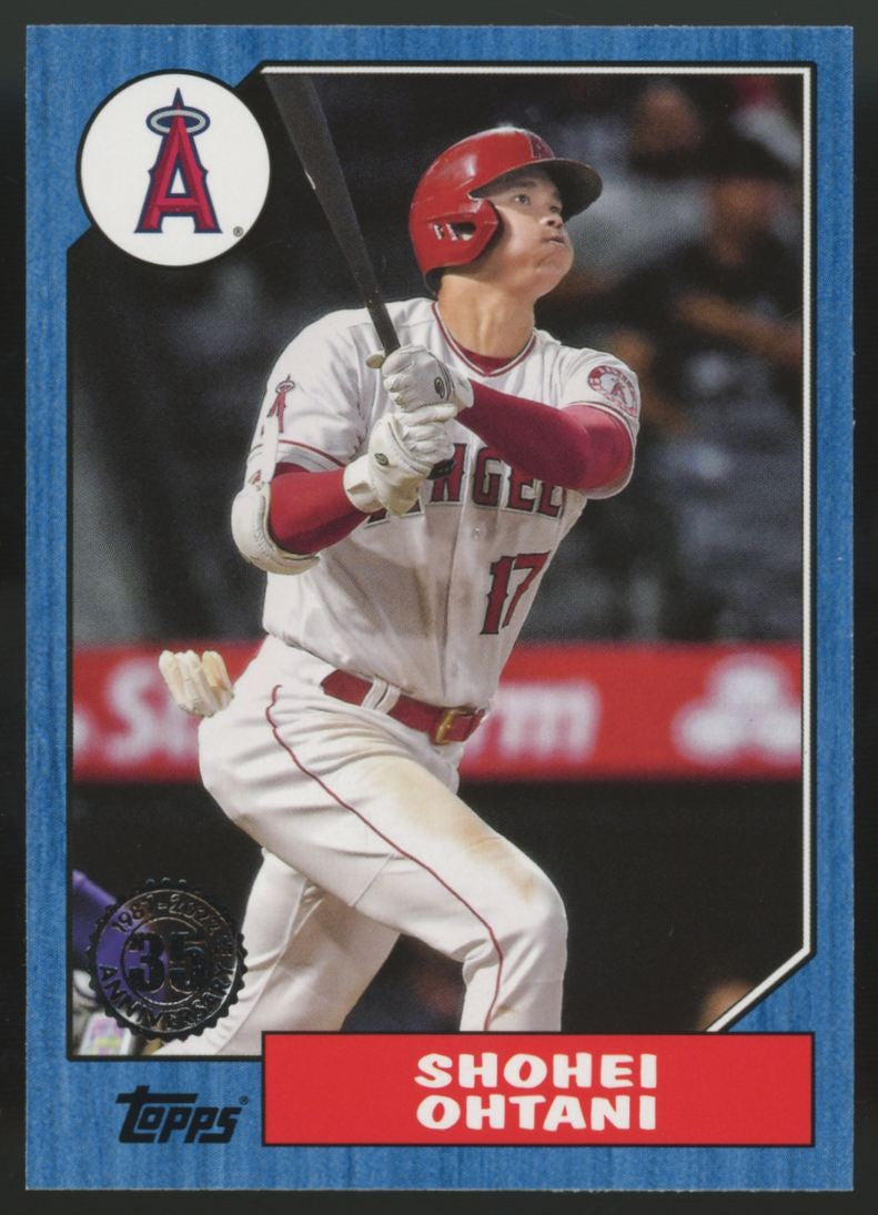 2022 Topps Series One Shohei Ohtani 1987 Blue #T87-1