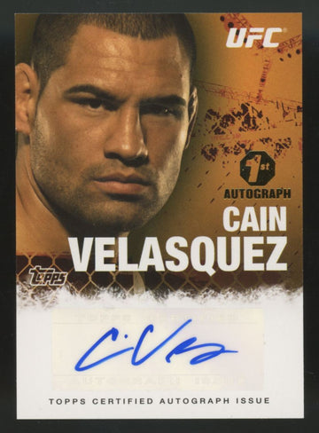 2010 Topps UFC Series Four Cain Velasquez 1st Auto #FA-CV