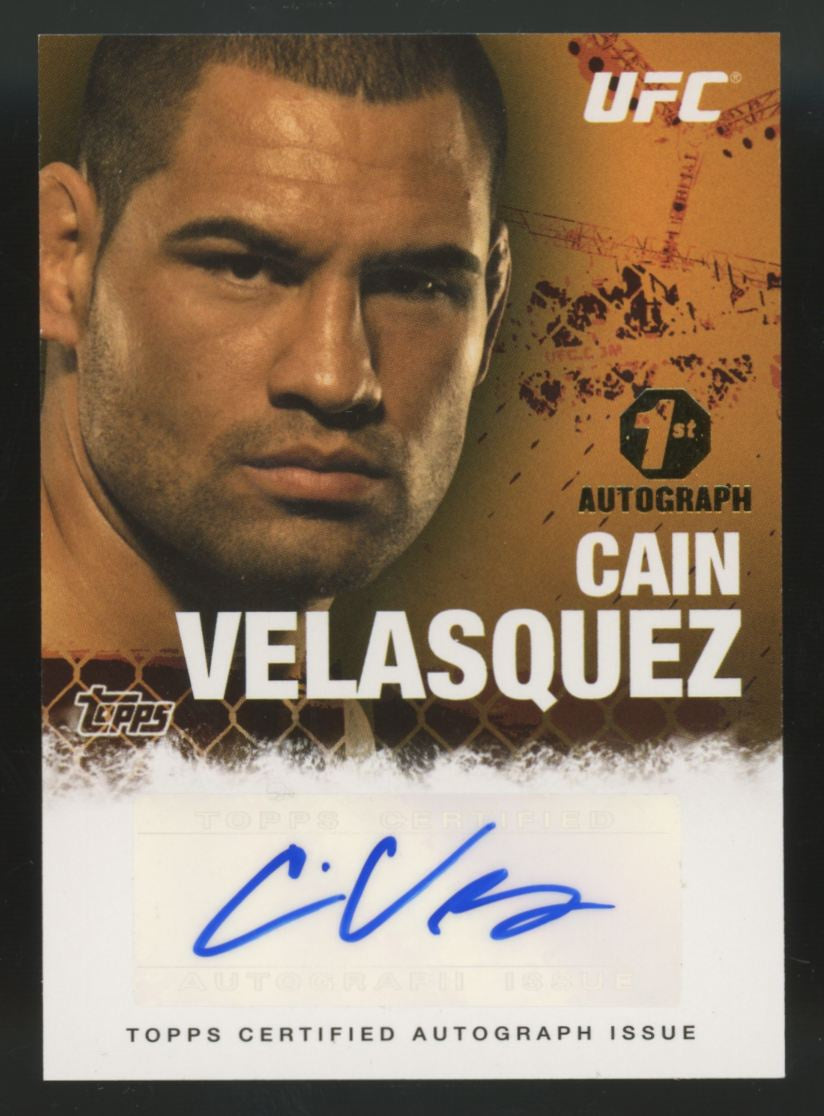 2010 Topps UFC Series Four Cain Velasquez 1st Auto #FA-CV