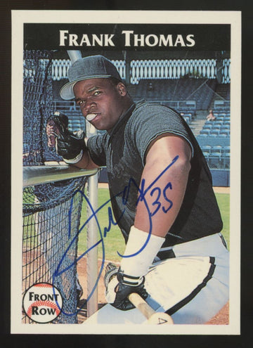 1992 Front Row Frank Thomas Auto /4000 #4 Authentic
