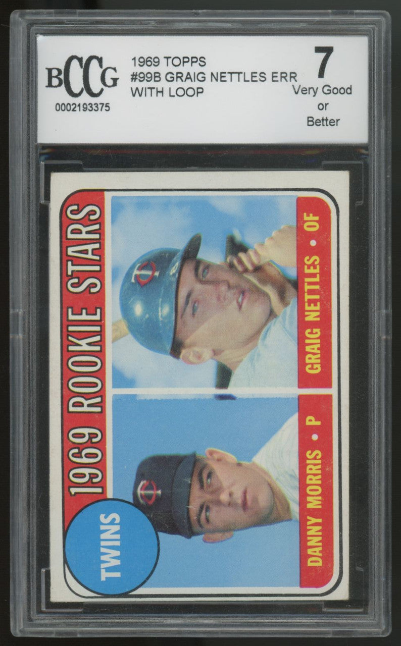 1969 Topps Graig Nettles RC 1969 Rookie Stars #99 BCCG 7