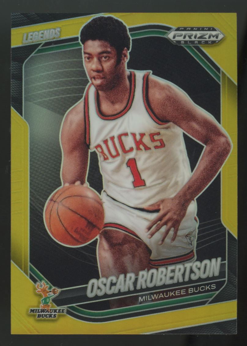 2024-25 Panini Prizm Black Oscar Robertson Legends Gold /10 #296