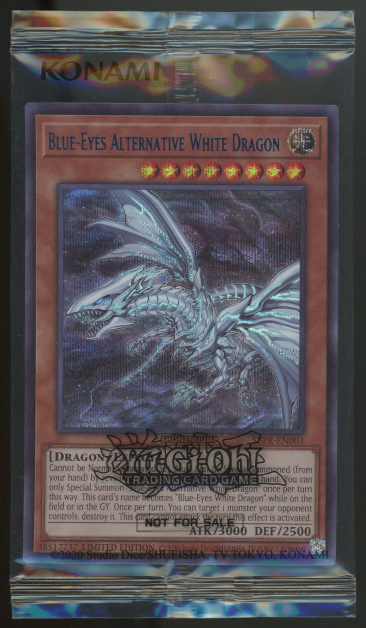 Yugioh Blue-Eyes Alternative White Dragon Prismatic Secret Rare #SBPR-EN003 Sealed