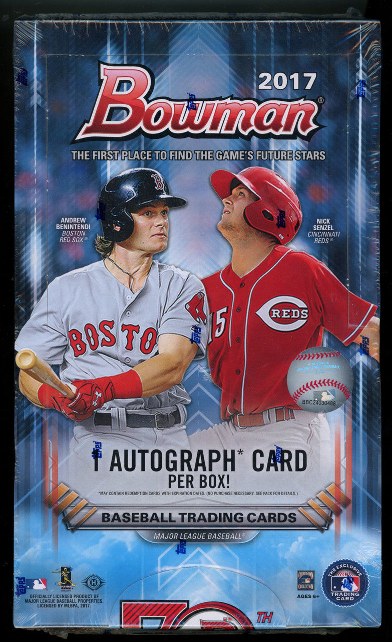 2017 Bowman Baseball Hobby Box Factory Sealed