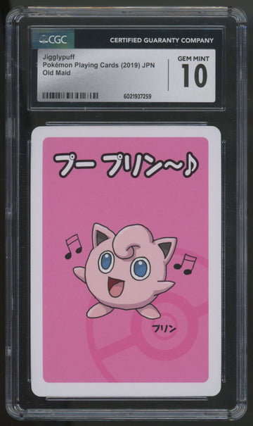 2019 Pokemon Jigglypuff Japanese Old Maid CGC 10