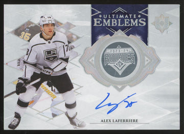 2023-24 UD Ultimate Collection Alex Laferriere Emblems Auto #UE-AL