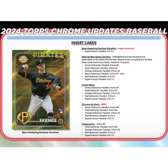 2024 Topps Chrome Update Series Baseball Jumbo Hobby Box