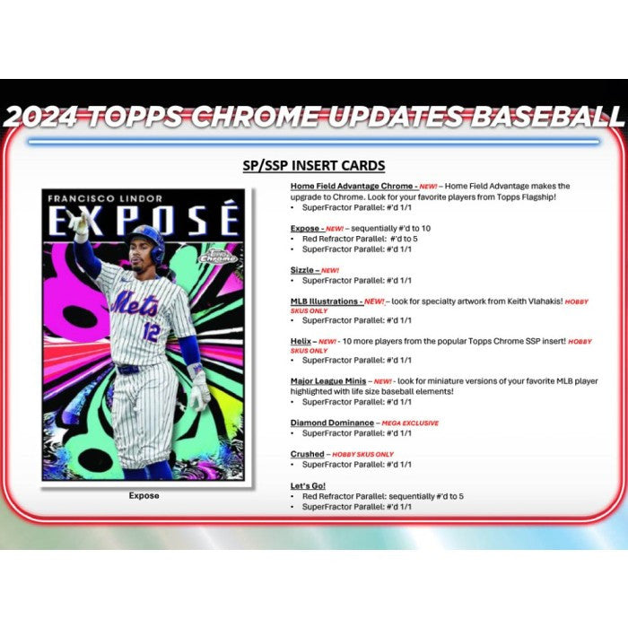 2024 Topps Chrome Update Series Baseball Jumbo Hobby Box