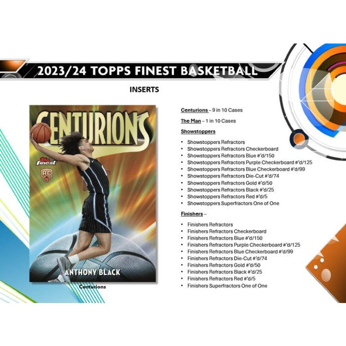 2023/24 Topps Finest Basketball Hobby Box Case (8)