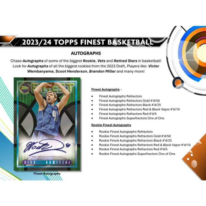 2023/24 Topps Finest Basketball Hobby Box Case (8)